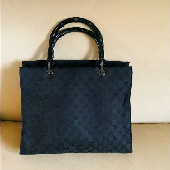 Authentic GUCCI BAMBOO canvas tote bag🎋🎋FREE SHIP❣️ - Picture 3 of 16